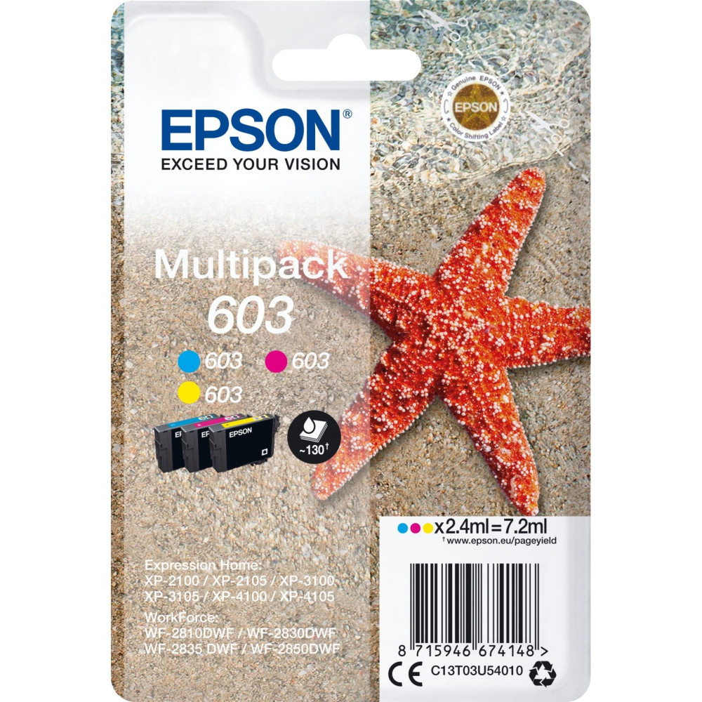 Epson Multipack 3-colours 603 Ink, Inchiostro
