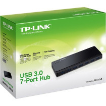 TP-Link UH700 hub di interfaccia USB 3.2 Gen 1 (3.1 Gen 1) Micro-B 5000 Mbit/s Nero, Hub USB