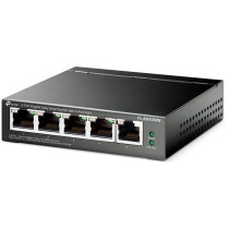 TP-Link TL-SG105PE switch di rete Gestito L2 Gigabit Ethernet (10/100/1000) Supporto Power over Ethernet (PoE) Nero, Interruttor