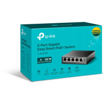 TP-Link TL-SG105PE switch di rete Gestito L2 Gigabit Ethernet (10/100/1000) Supporto Power over Ethernet (PoE) Nero, Interruttor
