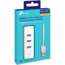 TP-Link UE330 replicatore di porte e docking station per laptop Cablato USB 3.2 Gen 1 (3.1 Gen 1) Type-A Bianco, Hub USB
