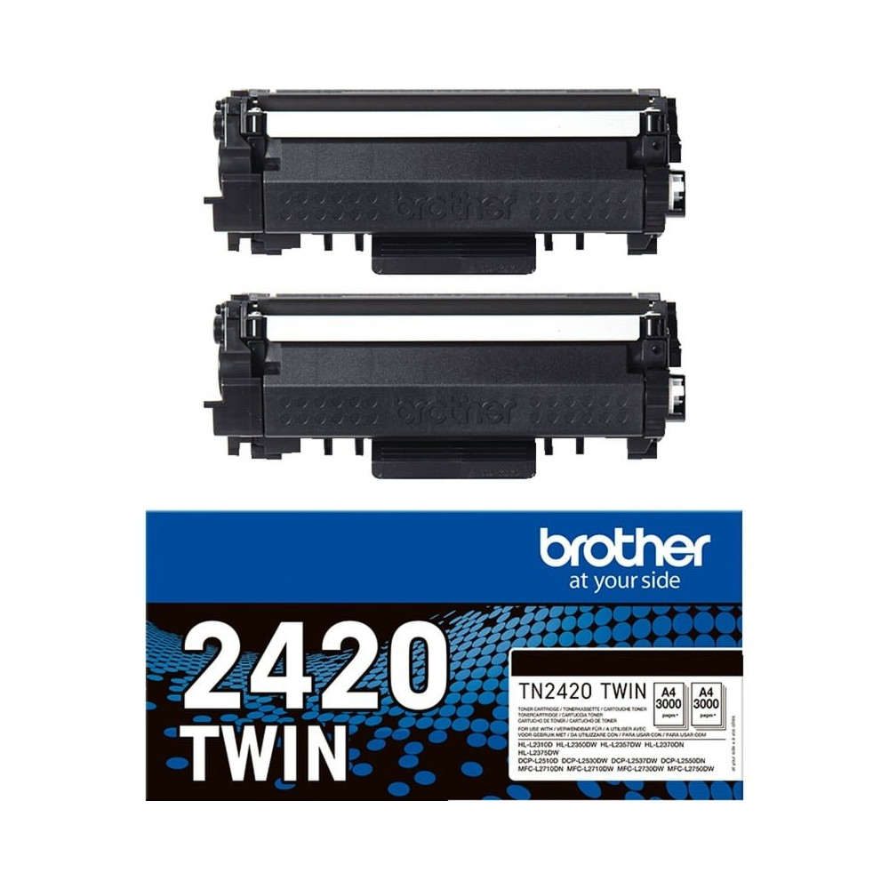 Brother TN-2420TWIN cartuccia toner 2 pz Originale