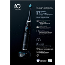 Braun iO Series 10 Adulto Spazzolino rotante-oscillante Nero, Spazzolino da denti elettrico