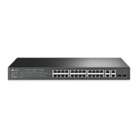 TP-Link JetStream TL-SL2428P switch di rete Gestito L2 Fast Ethernet (10/100) Supporto Power over Ethernet (PoE) 1U Nero