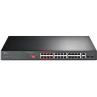 TP-Link TL-SL1226P switch di rete Non gestito Gigabit Ethernet (10/100/1000) Supporto Power over Ethernet (PoE) 1U Grigio, Inter