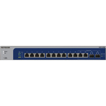 Netgear XS512EM Gestito L2 10G Ethernet (100/1000/10000) 1U Blu, Grigio, Interruttore