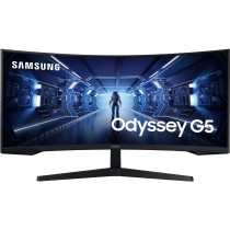 Samsung Monitor Gaming Odyssey G5 da 34'' Ultra WQHD Curvo, Monitor di gioco