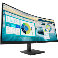HP P34hc G4 WQHD USB-C Curved Monitor, Monitor LED