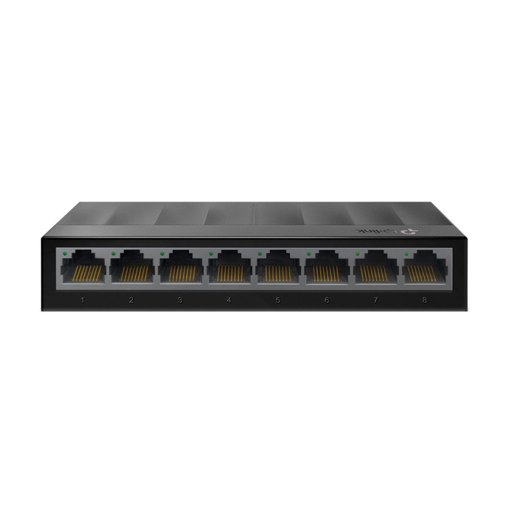 TP-Link LS1008G Non gestito Gigabit Ethernet (10/100/1000) Nero, Interruttore