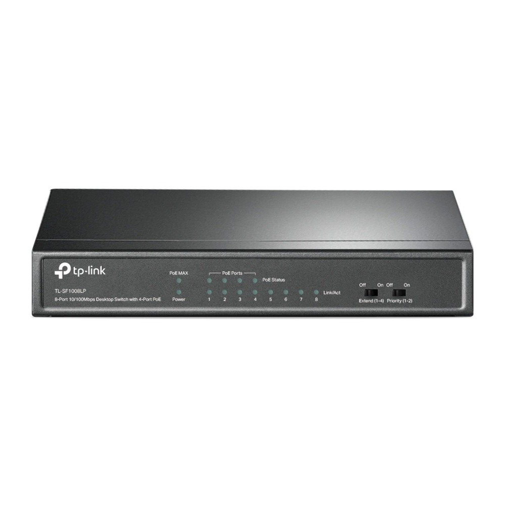TP-Link TL-SF1008LP switch di rete Non gestito Fast Ethernet (10/100) Supporto Power over Ethernet (PoE) Nero, Interruttore