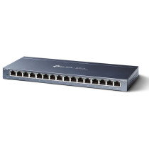 TP-Link TL-SG116 Non gestito Gigabit Ethernet (10/100/1000) Nero, Interruttore