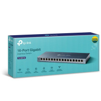 TP-Link TL-SG116 Non gestito Gigabit Ethernet (10/100/1000) Nero, Interruttore