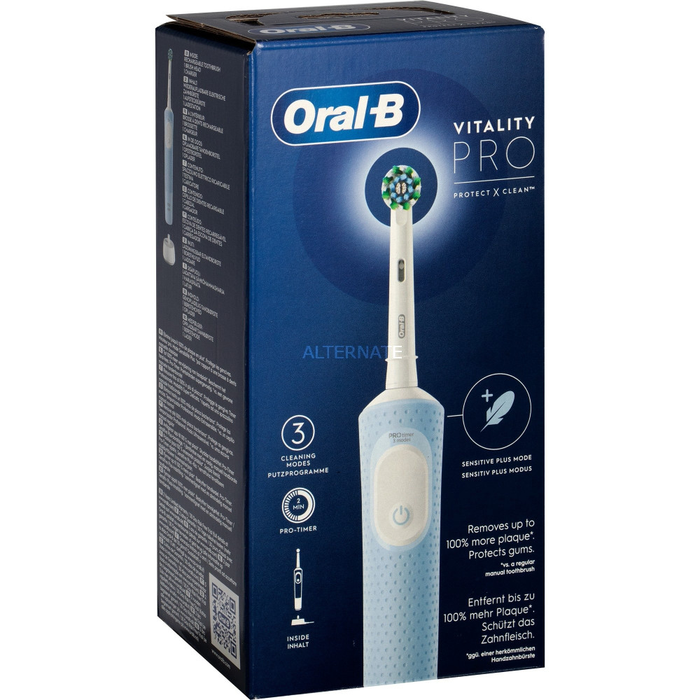 Braun Vitality Pro Adulto Spazzolino rotante-oscillante Grigio, Bianco, Spazzolino da denti elettrico