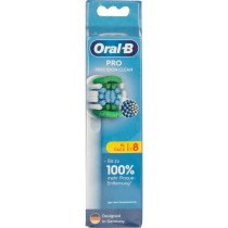 Braun Oral-B Pro Precision Clean testine di ricambio confezione da 8, Testina