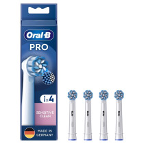 Braun Sensitive Clean 4 pz Bianco, Testina