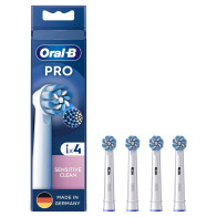 Braun Sensitive Clean 4 pz Bianco, Testina