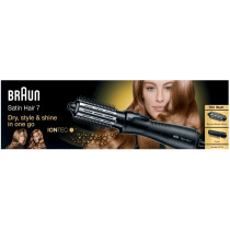 Braun Satin Hair 7 AS720 Spazzola ad aria calda Caldo Nero 700 W 2 m, Spazzola aria calda