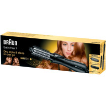 Braun Satin Hair 7 AS720 Spazzola ad aria calda Caldo Nero 700 W 2 m, Spazzola aria calda