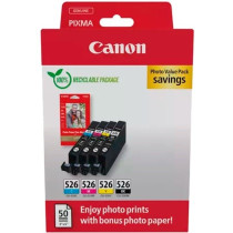 Canon 4540B019 cartuccia d'inchiostro 4 pz Originale Nero, Ciano, Magenta, Giallo