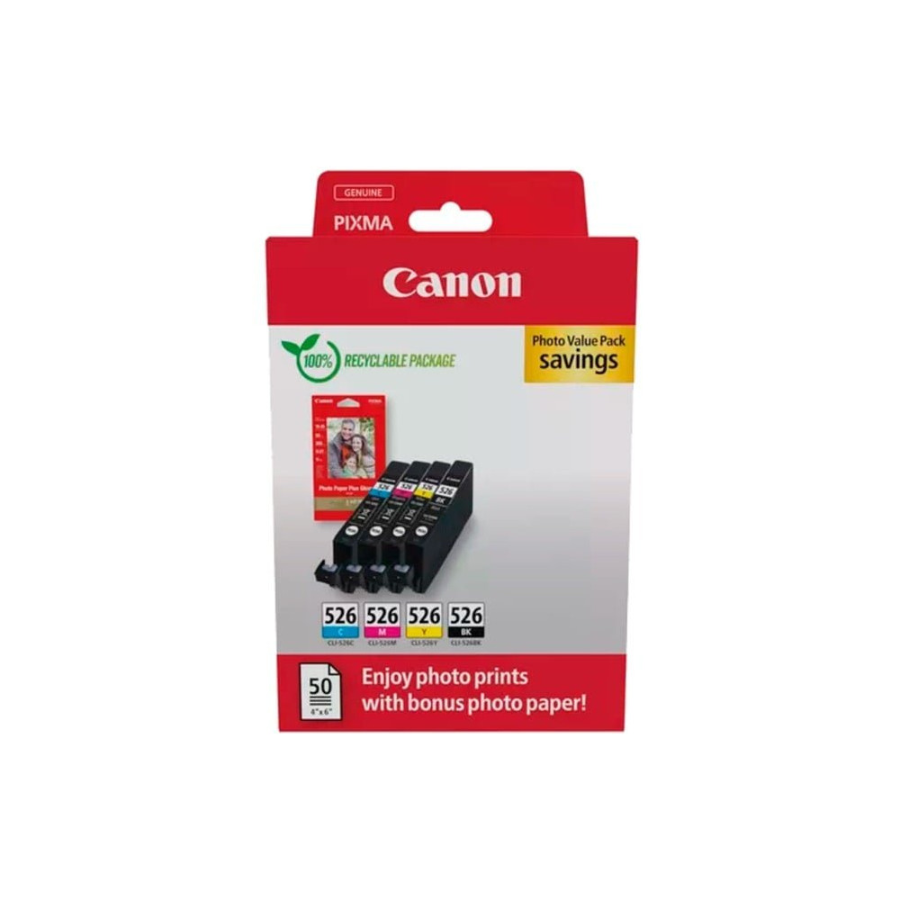 Canon 4540B019 cartuccia d'inchiostro 4 pz Originale Nero, Ciano, Magenta, Giallo