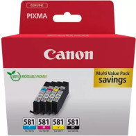 Canon 2103C007 cartuccia d'inchiostro 4 pz Originale Nero, Ciano, Magenta, Giallo