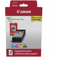 Canon 2106C006 cartuccia d'inchiostro 4 pz Originale Nero, Ciano, Magenta, Giallo