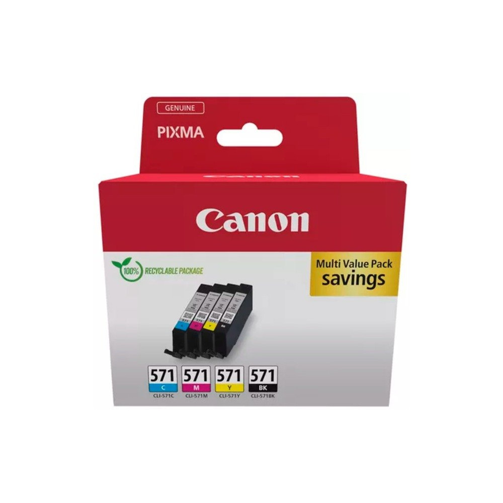 Canon 0386C008 cartuccia d'inchiostro 4 pz Originale Nero, Ciano, Magenta, Giallo