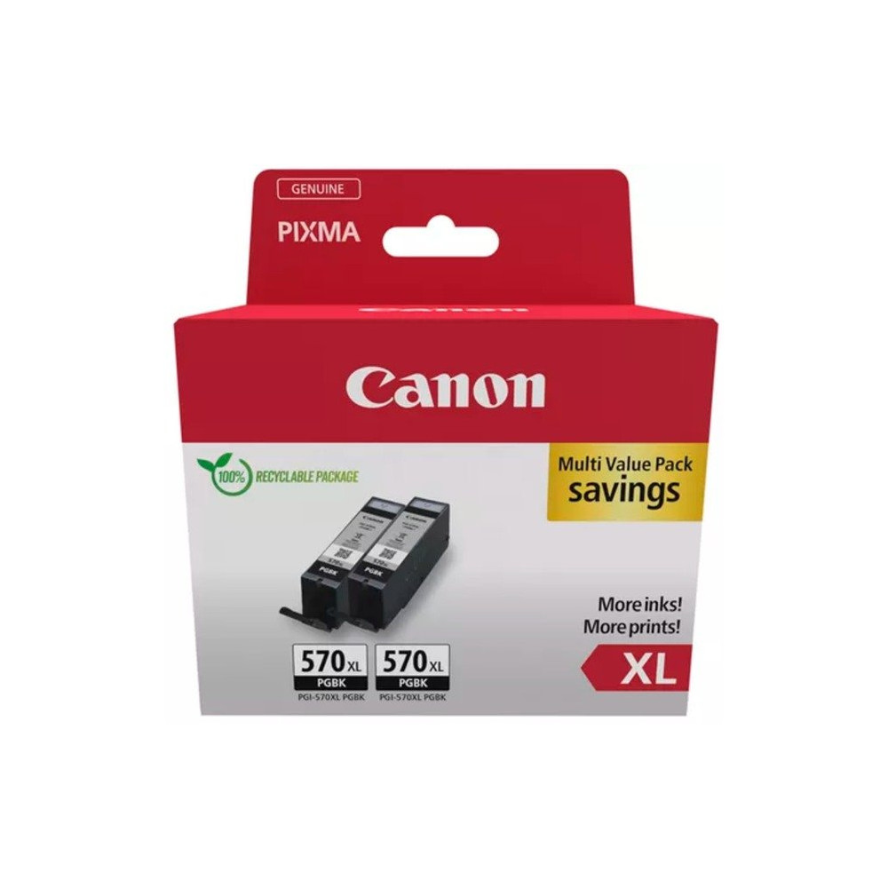 Canon 0318C010 cartuccia d'inchiostro 2 pz Originale Resa elevata (XL) Nero