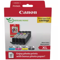 Canon 2052C006 cartuccia d'inchiostro 4 pz Originale Resa elevata (XL) Nero, Ciano, Magenta, Giallo