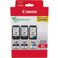 Canon 8286B013 cartuccia d'inchiostro 3 pz Originale Resa elevata (XL) Nero, Ciano, Magenta, Giallo