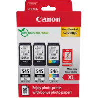 Canon 8286B015 cartuccia d'inchiostro 3 pz Originale Resa elevata (XL) Nero, Ciano, Magenta, Giallo