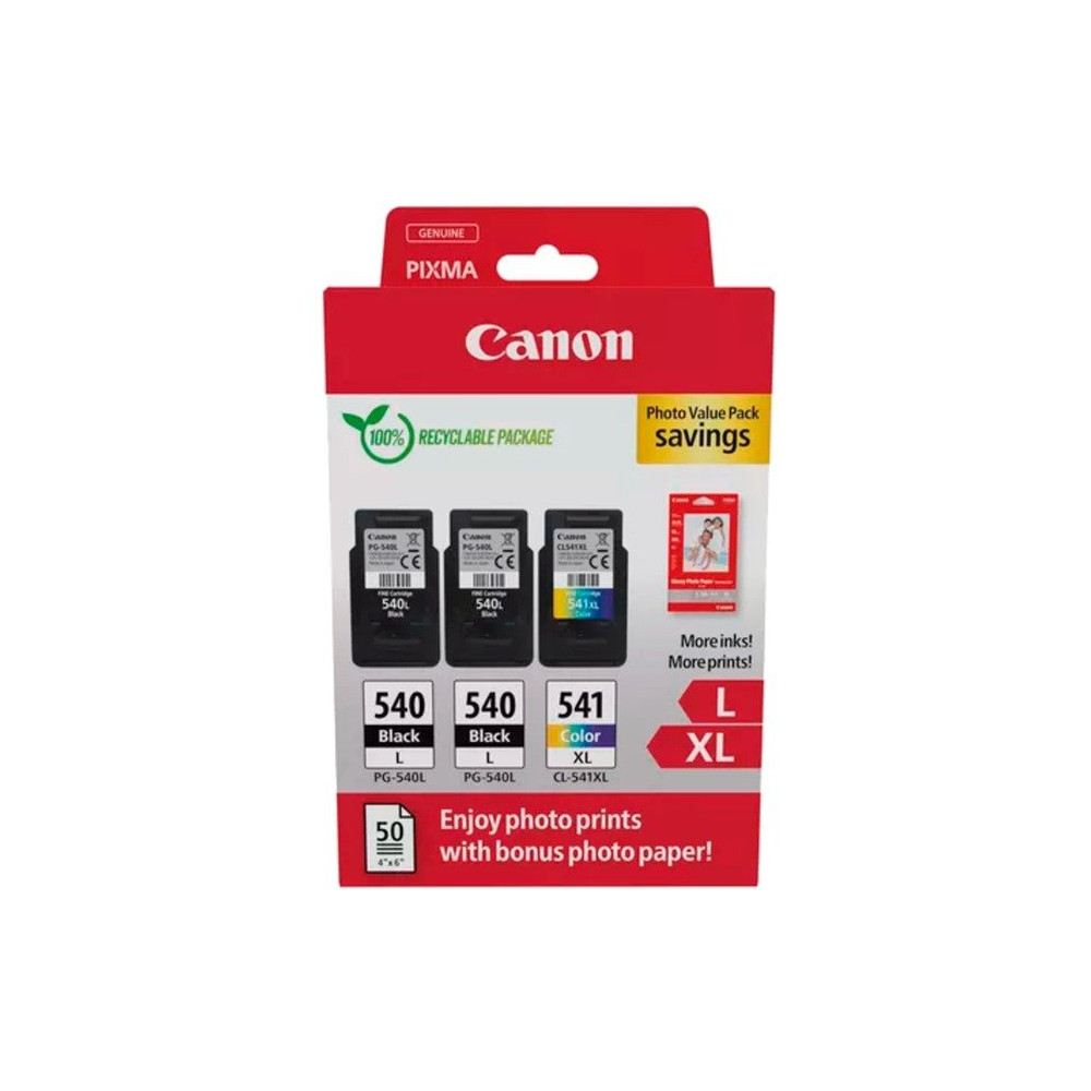 Canon 5224B015 cartuccia d'inchiostro 3 pz Originale Nero, Ciano, Magenta, Giallo