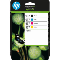 HP Confezione da 4 cartucce di inchiostro CMYK originali 937