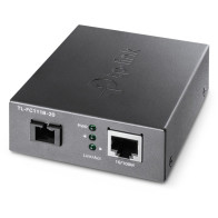 TP-Link TL-FC111B-20 convertitore multimediale di rete 100 Mbit/s Modalità singola Nero, Media Converter