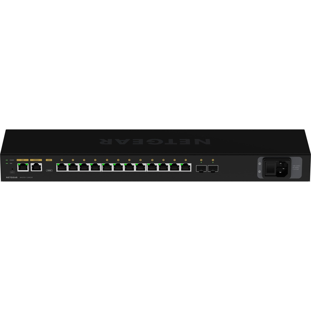 Netgear M4250-12M2XF Gestito L2/L3 2.5G Ethernet 1U Nero, Interruttore