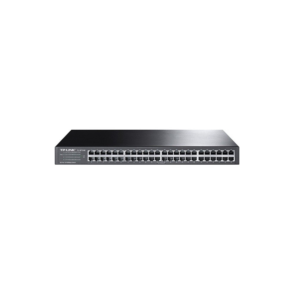 TP-Link TL-SF1048 Non gestito Fast Ethernet (10/100) 1U Nero, Interruttore