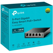 TP-Link TL-SG105MPE switch di rete L2 Gigabit Ethernet (10/100/1000) Supporto Power over Ethernet (PoE) Nero, Interruttore