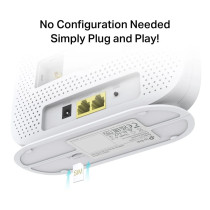 TP-Link TL-MR105 router wireless Fast Ethernet Banda singola (2.4 GHz) 4G Bianco