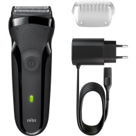 Braun Series 3 300 s Rasoio Elettrico Ricaricabile, Rasoio Da Barba Per Uomo, Nero