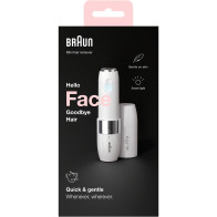 Braun Face FS1000 Mini Depilatore Donna, Depilazione Elettrica Viso, Facile E Veloce, Tocco Finale Per Baffetti, Mento E Guance,