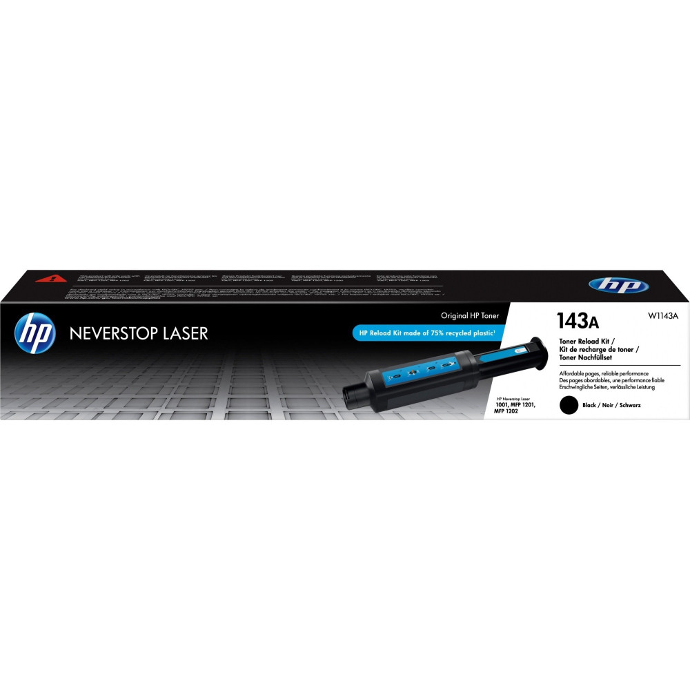 HP Kit ricarica toner nero originale Neverstop 143A
