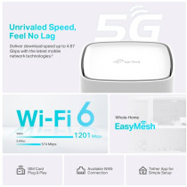TP-Link Archer NX200 router wireless Gigabit Ethernet Dual-band (2.4 GHz/5 GHz) 5G Bianco