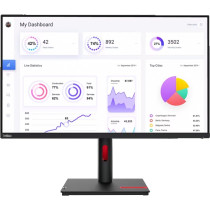 Lenovo ThinkVision T32p-30 Monitor PC 80 cm (31.5") 3840 x 2160 Pixel 4K Ultra HD LED Nero, Monitor LED
