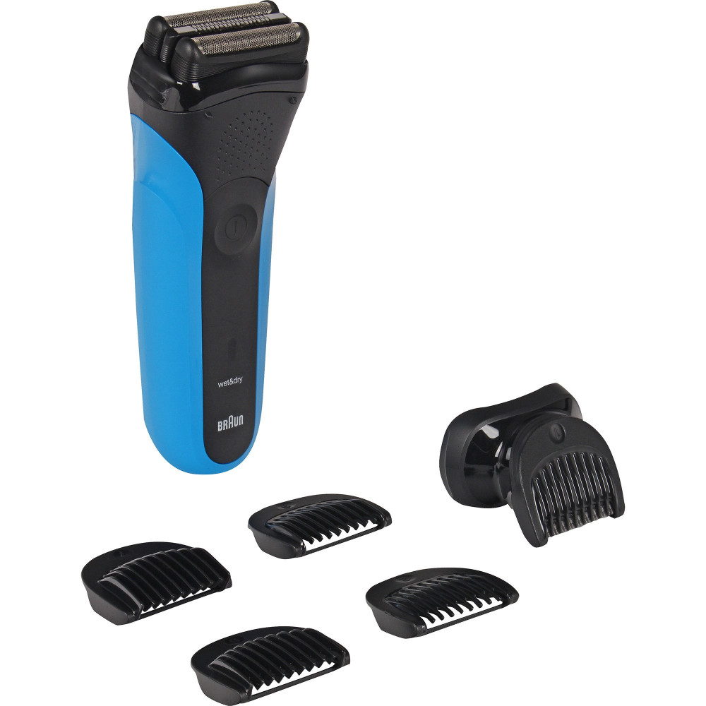 Braun Series 3 310BT Rasoio Trimmer Nero, Blu