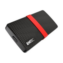 EMTEC X200 - 1000 GB - USB tipo-C - 3.2 Gen 1 (3.1 Gen 1) - 450 MB/s - Nero - Rosso