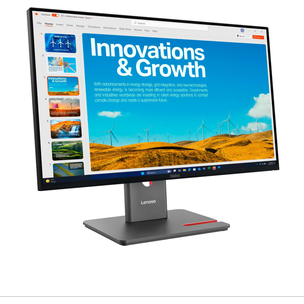 Lenovo ThinkVision P24QD-40 Monitor, Monitor LED