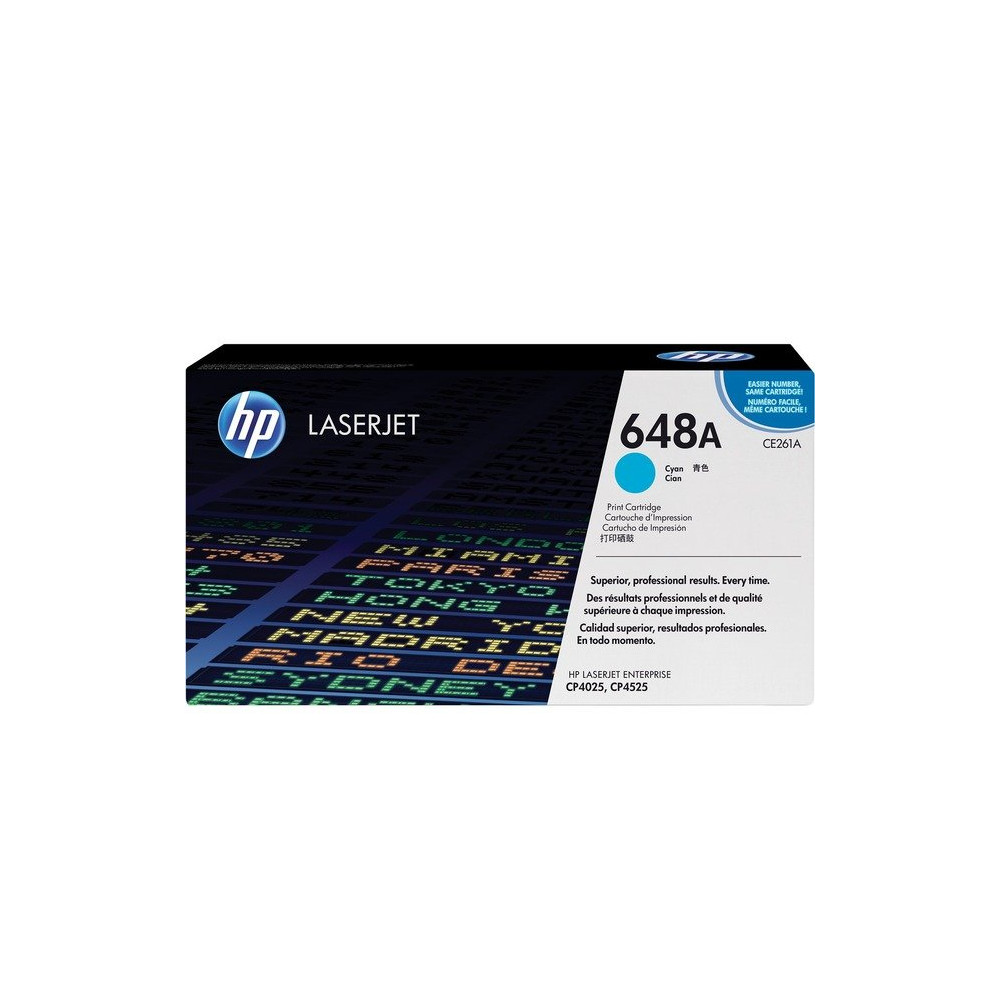 HP Cartuccia Toner originale ciano LaserJet 648A