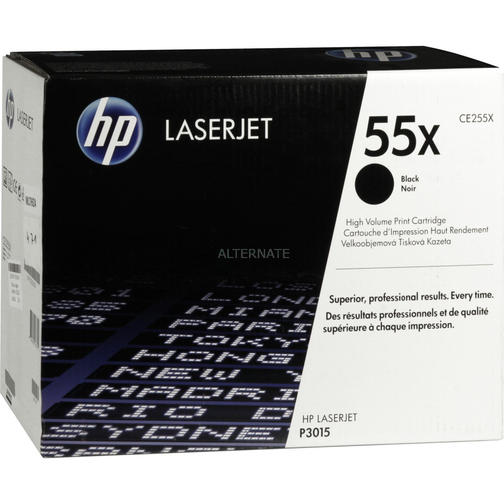 HP Cartuccia Toner originale nero ad alta capacità LaserJet 55X