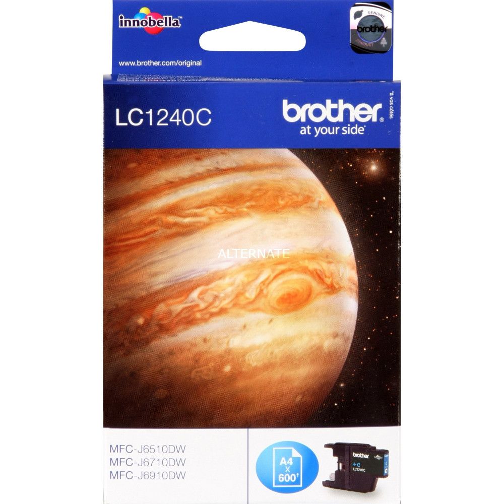 Brother LC1240C cartuccia d'inchiostro 1 pz Originale Ciano