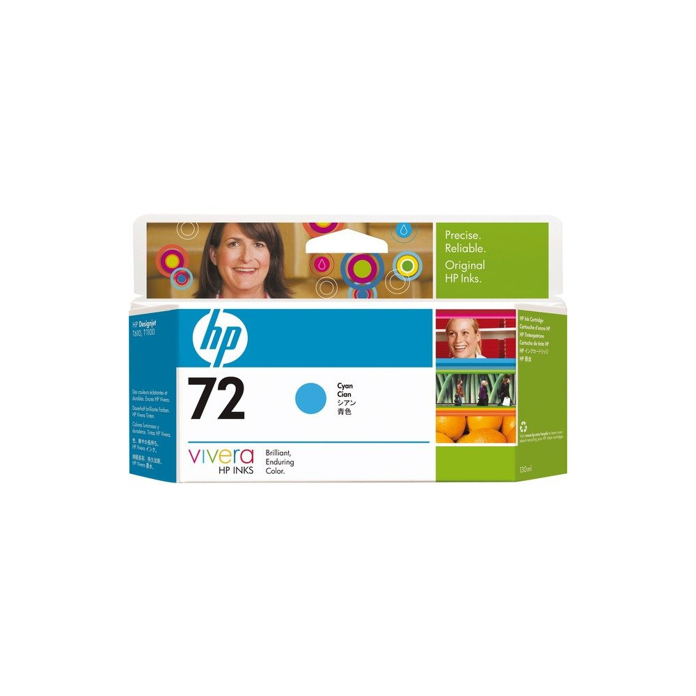 HP Cartuccia inchiostro ciano 72, 130 ml